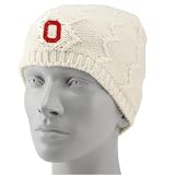 Top of the World Ohio State Buckeyes Ladies Cream Summit Crocheted Beanie