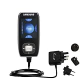 International Wall Home AC Charger for the Samsung YP-T9 1GB - uses Gomadic TipExchange Technology