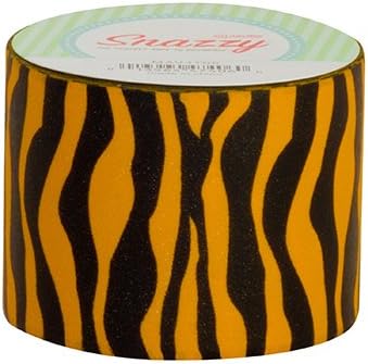 Snazzy Tape Black &amp; Orange Zebra Stripe