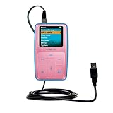 Classic Straight USB Cable for the Creative Zen MicroPhoto with Power Hot Sync and Charge capabilities - Gomadic Brand w/ TipExchange Technology