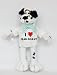 Plush Stuffed Dalmatian Dog toy with I Love Iran-dokht