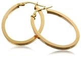 9ct Yellow Gold 8002030 Oval Creole Earrings