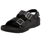 Drew Shoe Women's Sahara Sandal,Black Calf,10.5 W US