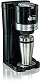 Hamilton Beach Coffee Maker, Grind and Brew Single Serve, Black (49989)