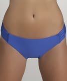 St John - Solidly Elegant Tab Side Bikini Bottom, Navy