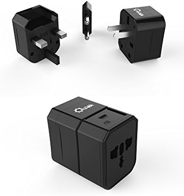 PowerXology International Travel Plug Adapter Universal Converter Kit - 3 Pieces