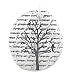 Oval Tree of Life with Birds Pendant with FOREVER GREEN Inscriptions in Sterling Silver, #8230