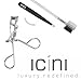 ICINI Essentials- Precision Eyelash Curler + Slant Tip Tweezer + Eyebrow Brush/Eyelash Separator + Eyelash Curler Refill + Carrying Bag