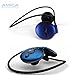 Blue Wireless Stereo Bluetooth Headset with built-in Mic for All HTC Phones with FREE Car & Wall Charger