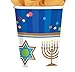 Amscan Joyous Menorah Celebration Cups Tableware, Blue/White, 9 oz