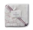 SwaddleDesigns Organic Cotton Baby Washcloth Set - Pastel Pink Mod Circles on Ivory