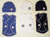 Baseball Soccer Balls Snuggler Wraps (Four preemie and newborn sizes)