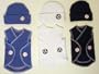 Baseball & Soccers Balls Snuggler Wraps (Four preemie and newborn sizes), Micro Preemie 0-3 Pounds, Navy Blue with Baseballs