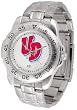 Dayton Flyers Suntime Mens Sports Watch w/ Steel Band - NCAA College Athletics