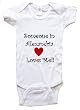 SOMEONE IN ALEXANDRIA LOVES ME - ALEXANDRIA BABY - City Series - White, Blue or Pink Onesie / Baby T-shirt