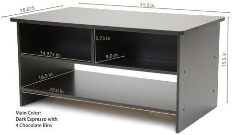 Living Dining Room Furniture Center Coffee Table with Bin Drawers