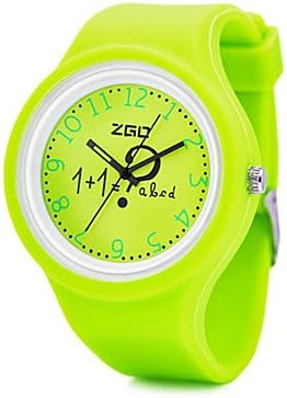 XS ZGO Children's Round Dial Silicone Band Quartz Analog Water Resistant Sport Wrist Watch , White