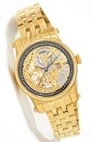 Invicta 0055 Women's Vintage Style Gold Mechanical Watc