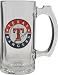 Texas Rangers Beer Mug: 3D Logo Glass Tankard