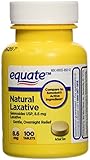 Equate Natural Vegetable Laxative, Sennosides 8.6 mg Tablets, 100-Count Bottle