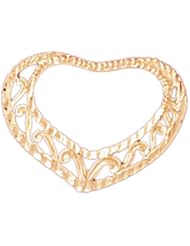 Dazzlers Solid 14k Gold Heart Charm Pendant Available in three colors from jewelsberry (weights: 0.8 grams only)
