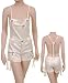 Sexy Ivory White Jumper Shorts with Zipper Tassle Accents - Small Size