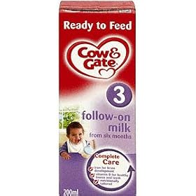 Cow & Gate Follow on Milk Ready to Feed Stage 3 6mth+ (200ml) 15x200ml Cartons