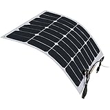 HQST 100 Watt 12 Volt Monocrystalline Flexible Solar Panel