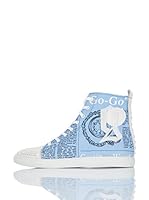 Galliano Zapatillas abotinadas (Cielo / Blanco)