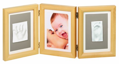 Baby Art 34120071 Doppel Rahmen f&uuml;r Foto und Hand-/Fu&szlig;abdruck