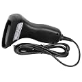 iClever� kabelgebundene Handgehalten-USB Kontakt CCD Barcode Scanner 80mm Leser 200Scan/Sek hochaufl�send w / rote LED (schwarz)