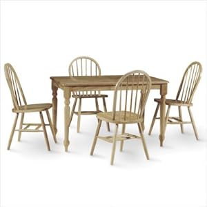 Bundle-09 International Concepts Charleston Dining Table Set 