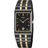 Seiko Mens DressBlack Ion Watch #SKP017 by Seiko
