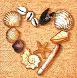 Serviette coquillage