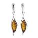 Nature d'Ambre -3130432 - Boucles d'Oreilles Femme - Ambre - Argent 925/1000