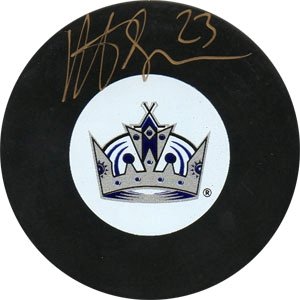 Dustin Brown Autographed/Hand Signed Puck
