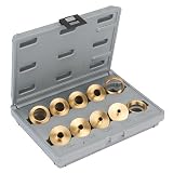 Buy 10 Piece Brass Router Bushing Set With Case by WoodRiver