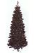 7.5' Slim Brown Moravian Pine Pre-Lit Artificial Christmas Tree -C7 Flame Lights