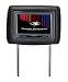 Power Acoustik H-9BK (Black) Single Pre-Loaded Universal Replacement Headrest w/ 9" LCD Monitor