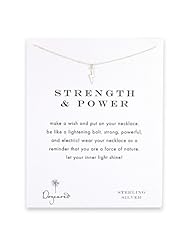 Dogeared Sterling Silver Strength & Power Reminder Necklace
