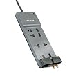 Office Series SurgeMaster Gray Surge Protector, 8 Outlets, 12ft Cord