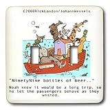Londons Times Religion Heaven Hell Cartoons - 99 Bottles Of Beer On The Ark - Light Switch Covers - double toggle switch