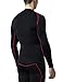 Tesla TM-R11-BKRZ_Large Men's Long Sleeve T-Shirt Baselayer Cool Dry Compression Top R11