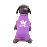 NCAA Washington Huskies Cotton Lycra Dog Tank Top, XX-Large