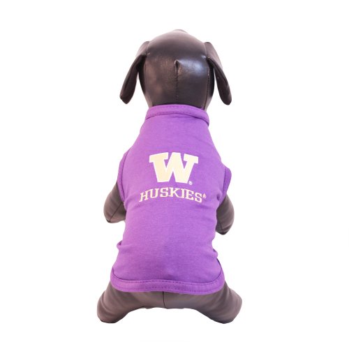 NCAA Washington Huskies Cotton Lycra Dog Tank Top, Large