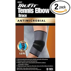 Click here to buy Tru-Fit Antimicrobial Elbow Support, Large Extra Large (Pack of 2) by TruFit.