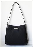 GUCCI Black Demin With Leather Trim Shoulder bag - 196140
