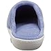 Isotoner Women's Terry Embroidered Scalloped Clog, Periwinkle, 8.5-9 M US