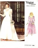 Vogue 1092 Sewing Pattern Misses Bridal Dress  Petticoat Size 6 - Bust 30 1/2