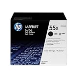 New HEWLETT PACKARD HP LJ CE255X Dual Pack Black Cartg Helps Reduce Your Co ....